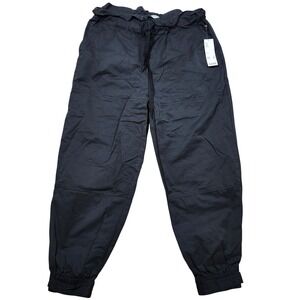 Urban Outfitters Black Cargo Track Joggers